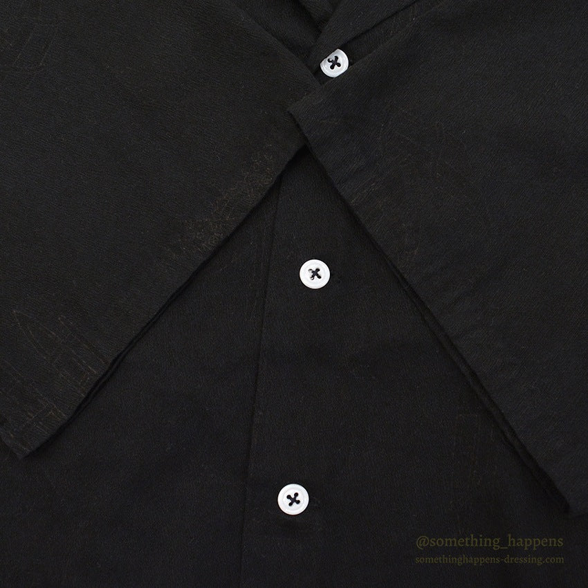 1960's~ BLACK OVERDYED S/S SHIRT ...