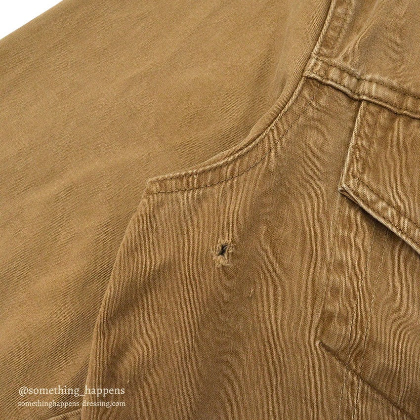 1960's~ LEVI'S BIG-E BROWN COTTON SATIN JACKET...
