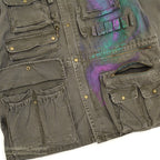 1980's POLO RALPH LAUREN PHOTOGRAPHER JACKET HAND PAINTED ... L