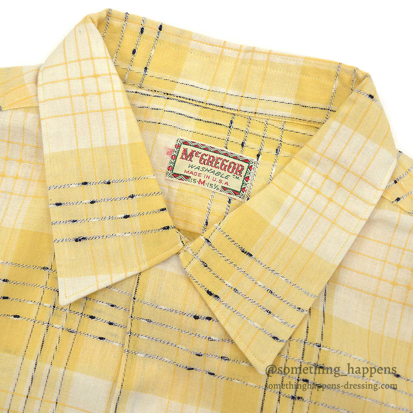 1950's DEADSTOCK McGREGOR ALL COTTON S/S SHIRT...M