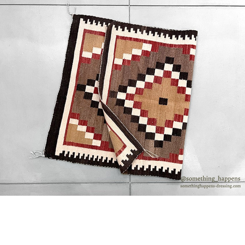 c.1940's NAVAJO RUG DOUBLE DIAMONDS PATTERN... 114cm/75cm
