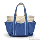 1990's~ L.L.BEAN CANVAS GARDEN TOTE DENIM ZIP TOP ...