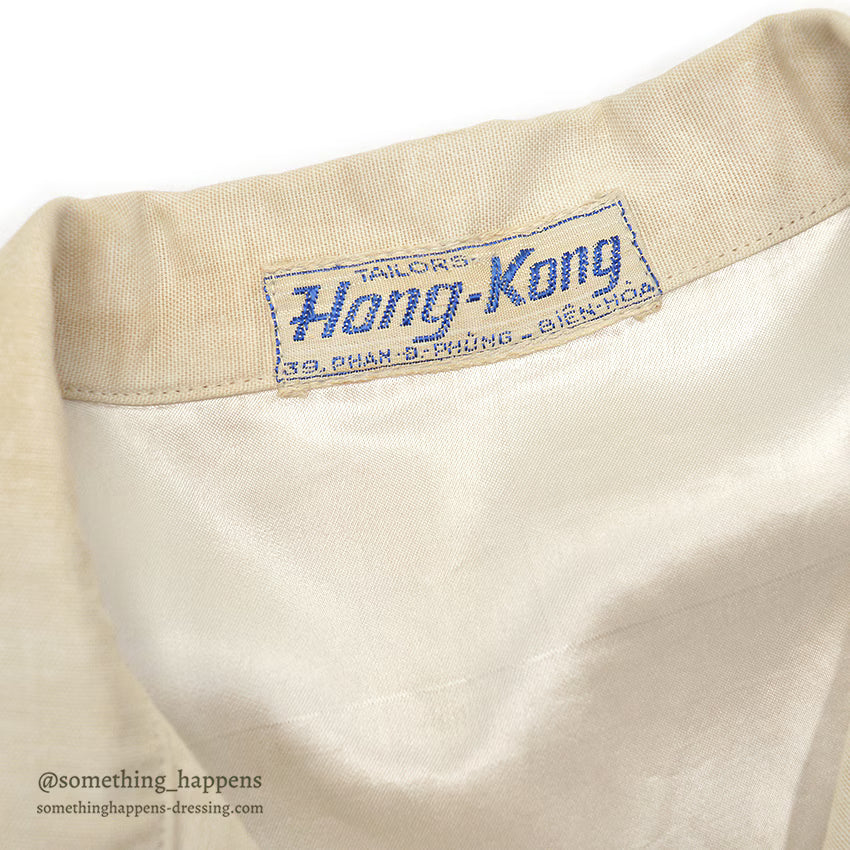 1960s VIETNAM SOUVENIR JACKET (Vietnamese style jacket) 65-66 White...