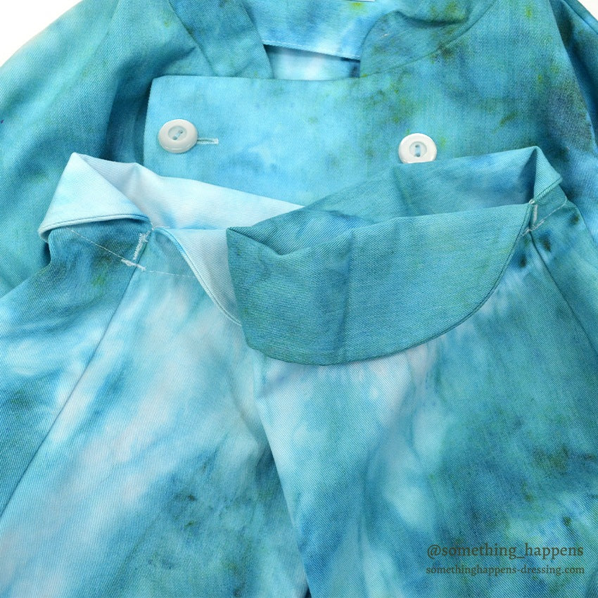 RED THE UNIFORM TAILOR TIE DYE CHEF JACKET...L