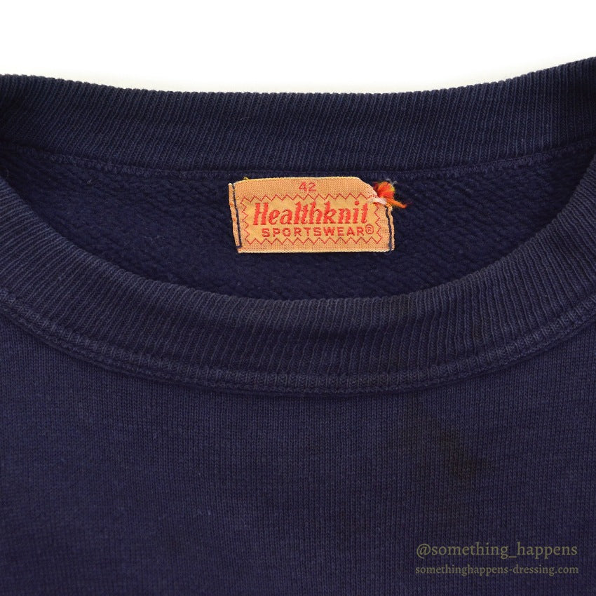 1950's~ HEALTHKNIT DARK NAVY BLANK SWEAT SHIRT... 42