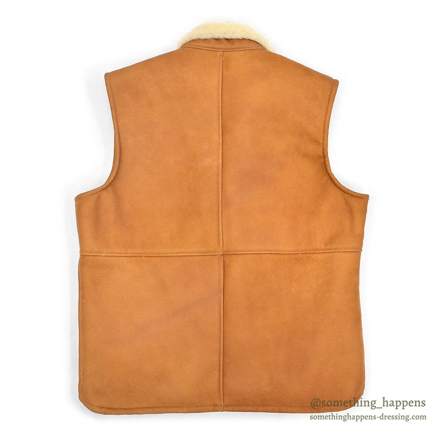 ~1990's DEADSTOCK SAWYER OF NAPA MOUTON SHEARLING VEST...L