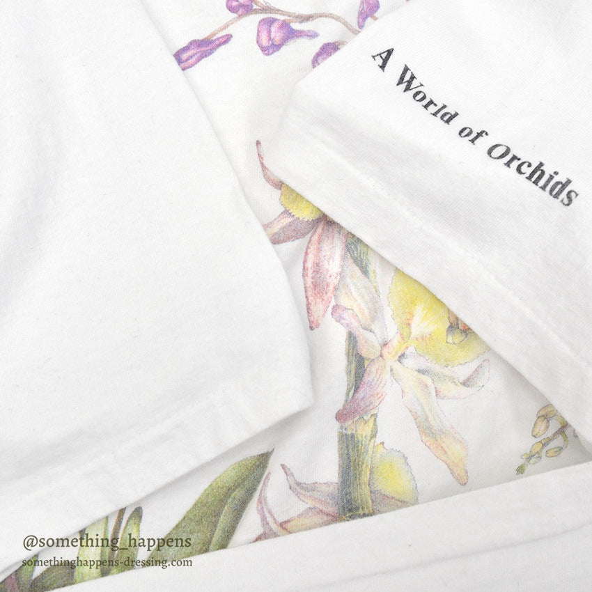 1990's HANES ORCHILDS FLOWER T-SHIRT... L