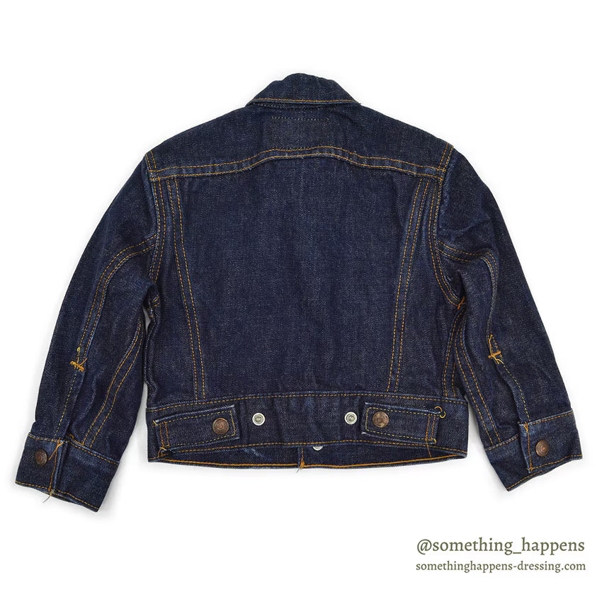 1960's~ LEVI'S BIGE DENIM JACKET FOR KIDS / DOUBLE RED TAB ...