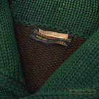 1930's Oakes Bros TWO-TONE SHAWL COLLAR SWEATER...