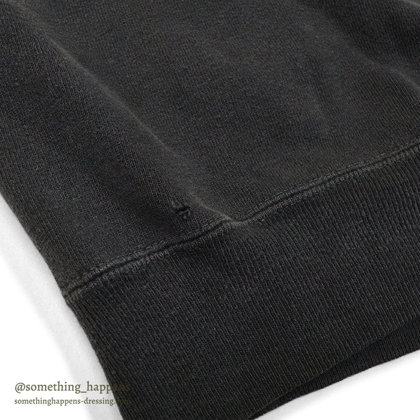 1960's PENNEY'S BLANK S/S SWEAT SHIRT / BLACK ... L