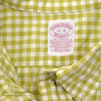 1990's BROOKS BROTHERS GINGHAM CHECK B/D SHIRT...