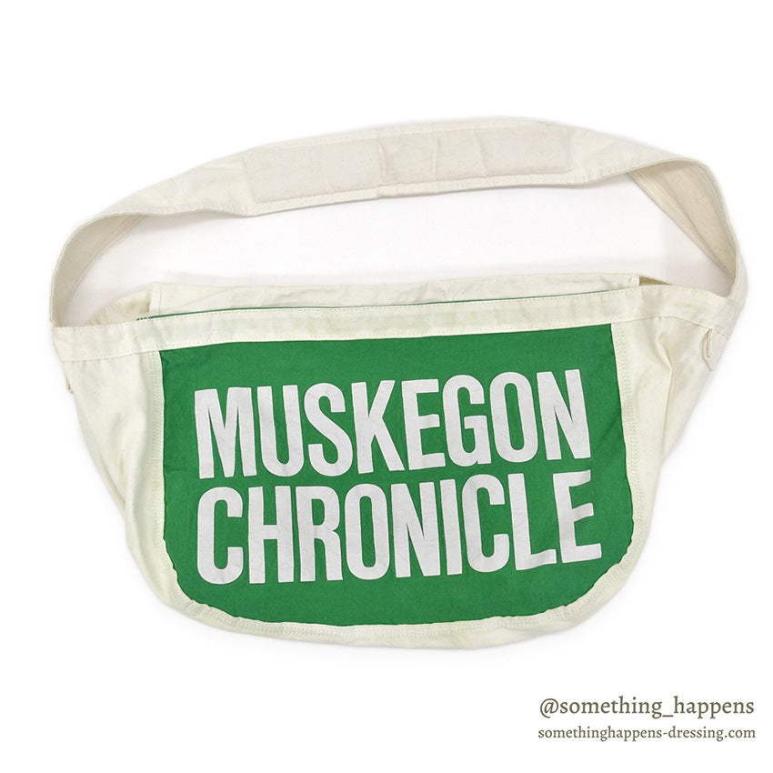 1960's~ MUSKEGON CHRONICLE NEWS PAPER BAG ...