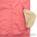 1970's~ BLACK BEAR PRIME GOOSE DOWN NYLON PUFFER JACKET / PINK ... M