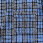 1950's~ UNUSUAL PULLOVER PLAID WOOL SHIRT...