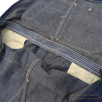 1940's WW2 DENIM OVERALL / VERY DARK ... W38/L31
