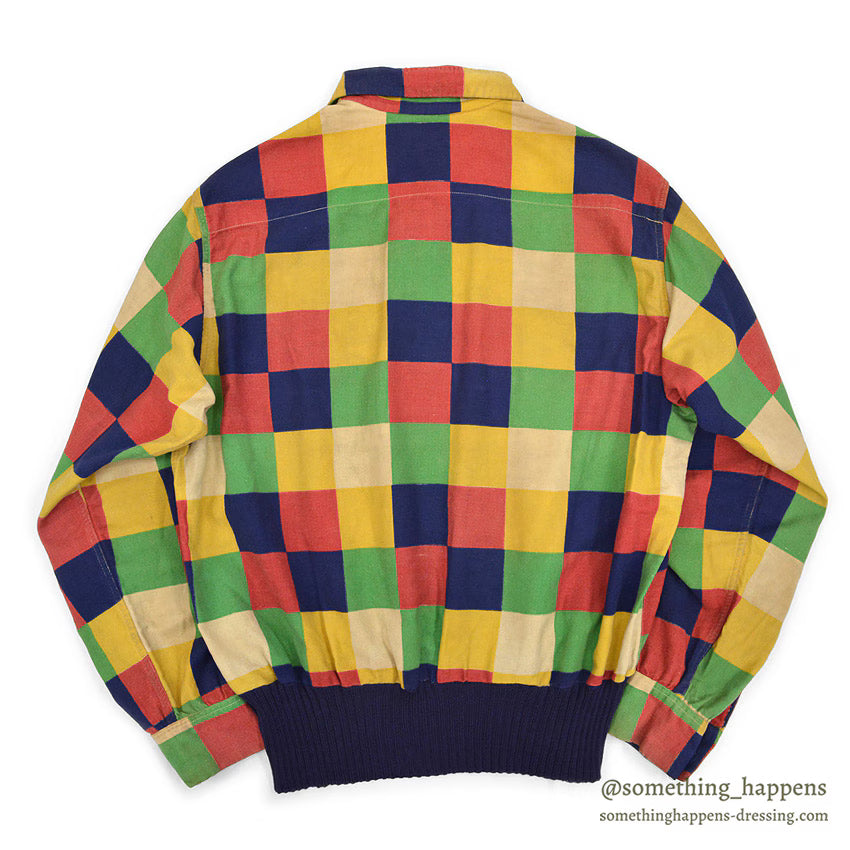 1950's Marlboro BIG TIMBER PRINT FLANNEL GAUCHO SHIRT / MULTI COLOR ... M