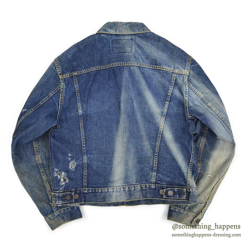 1960's LEVI'S 557XX DENIM JACKET / SUN FADED ... 44