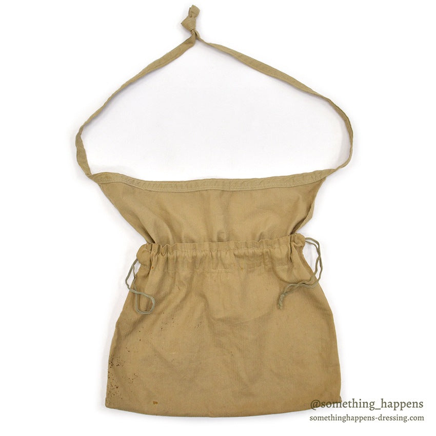 ~1940's AMERICAN RED CROSS LIGHT BROWN HBT APRON DITTY BAG...