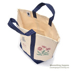 1990's DEADSTOCK JOSEPHSON BAG & CANVAS TOTE / FLOWER PAINTING...