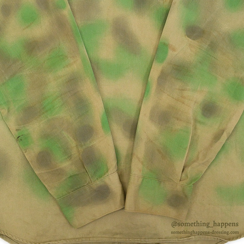 1960's DUBBLE WARE HAND PAINT CAMO SHIRT ... 16 1/2