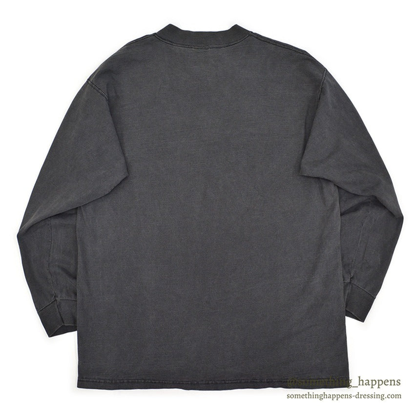 1990's ONEITA FADED BLACK L/S TEE / SUPER HEAVYWEIGHT ... XL