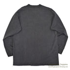 1990's ONEITA FADED BLACK L/S TEE / SUPER HEAVYWEIGHT ... XL