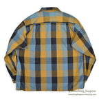 1960's BOND FIFTH AVENUE BLOCK PLAID SHIRT...L