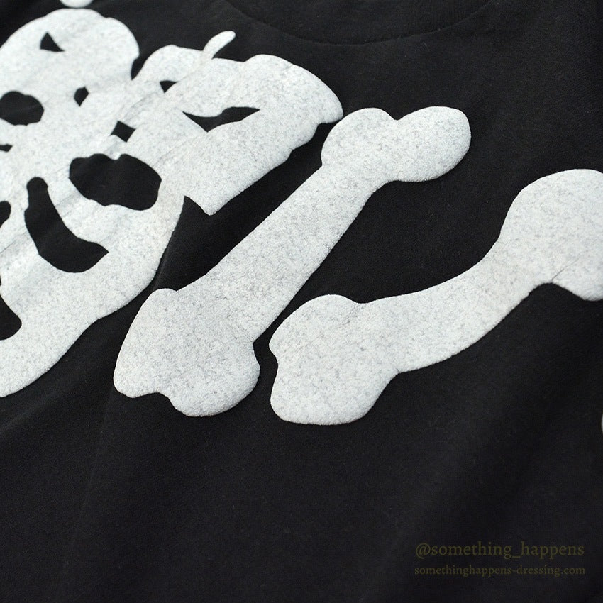 ~1990's HANES BONE POP PRINT T-SHIRT ... XL