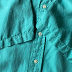 1990's POLO RALPH LAUREN LINEN/SILK S/S SHIRT ... M