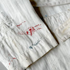 1950's~ PAINT SPLATTER HBT SERVICE COAT... 42
