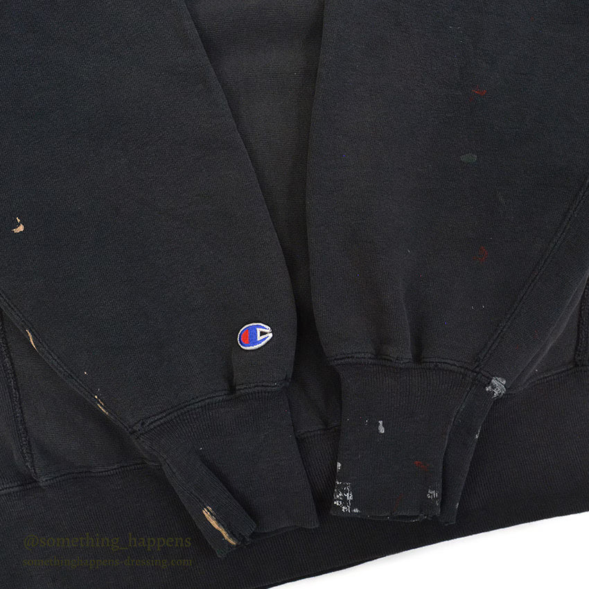 1990's CHAMPION SALOMON REVERSE WEAVE SWEAT SHIRT / BLACK ... L