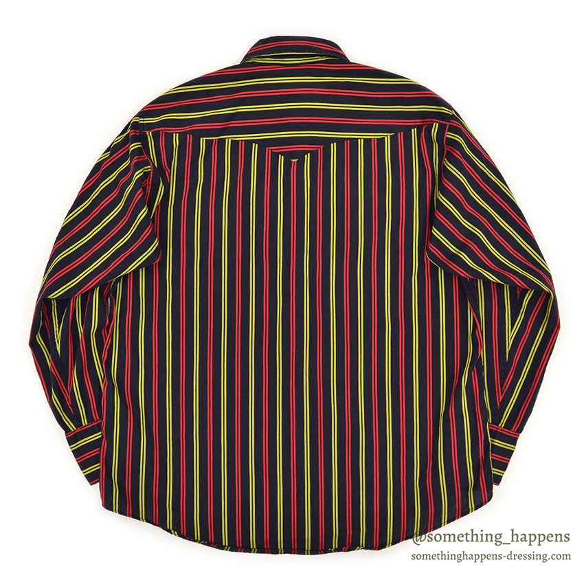 1950's GLENGARIFF BLACK & STRIPES WESTERN SHIRT...