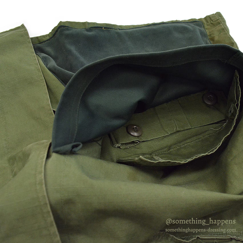 1960's USARMY JUNGLE FATIGUE JACKET / MODIFIED... LARGE-LONG