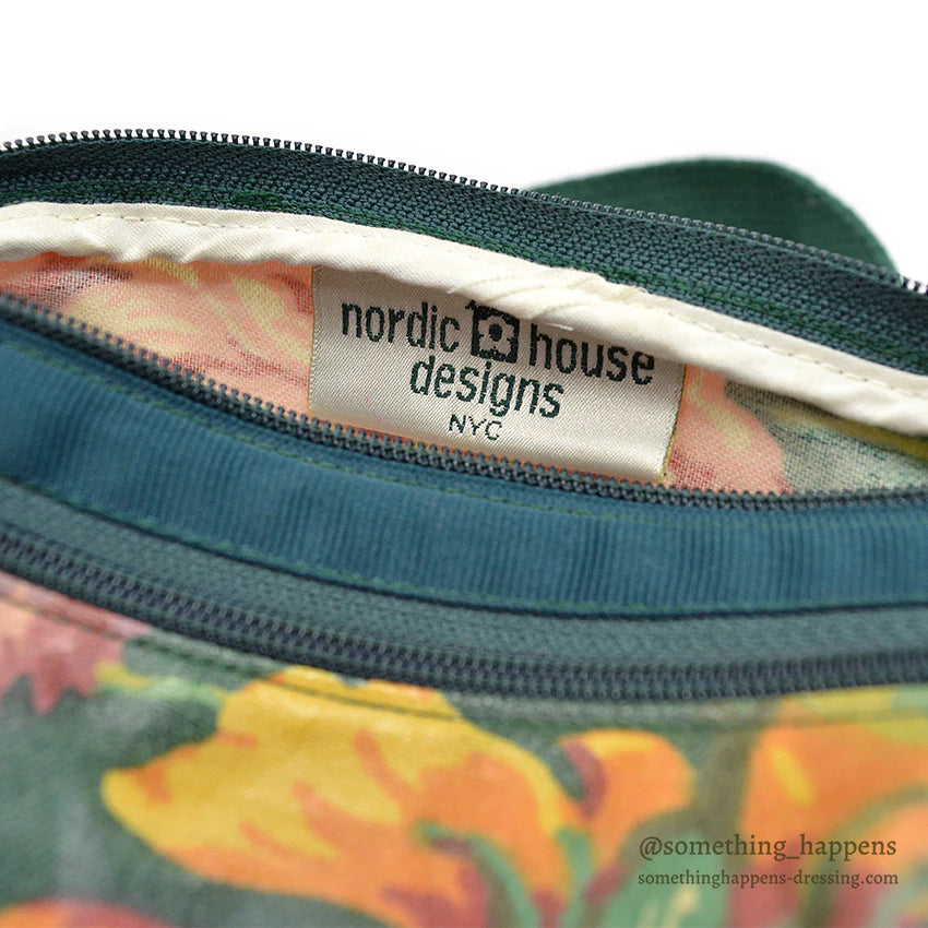 1990's NORDIC HOUSE DESIGNS FLORAL PATTERN FANNY PACK...