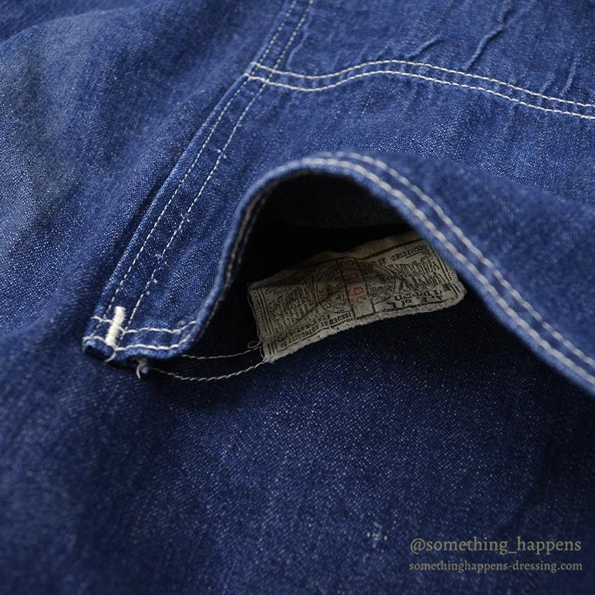 1950's CARTER'S DOUBLE KNEE DENIM OVERALL ... W44/L31