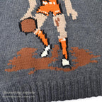 1960's BASKETBALL COWICHAN SWEATER...