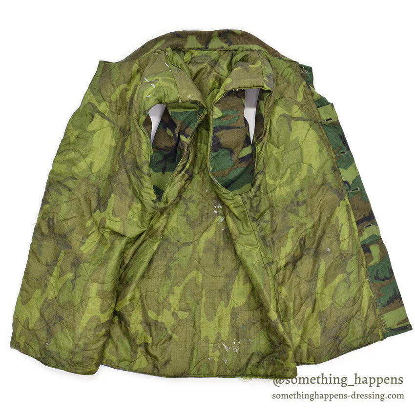 1960's USARMY ERDL JUNGLE FATIGUE VEST PONCHO LINER / VIETNAM THEATER MADE...
