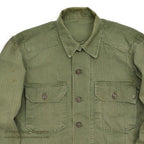 1940's BRITISH ARMY WW2 WAR AID HBT JACKET / US MADE...
