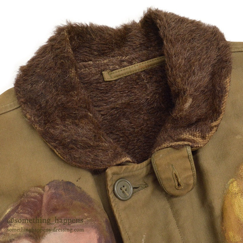 1940's WW2 N-1 DECK JACKET / PORTRAIT PAINT, SUPER RARE...