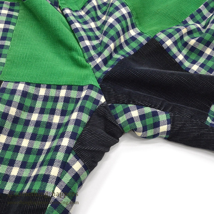 1970's OLD PATCHWORK CORDUROY PANTS...W36/L26