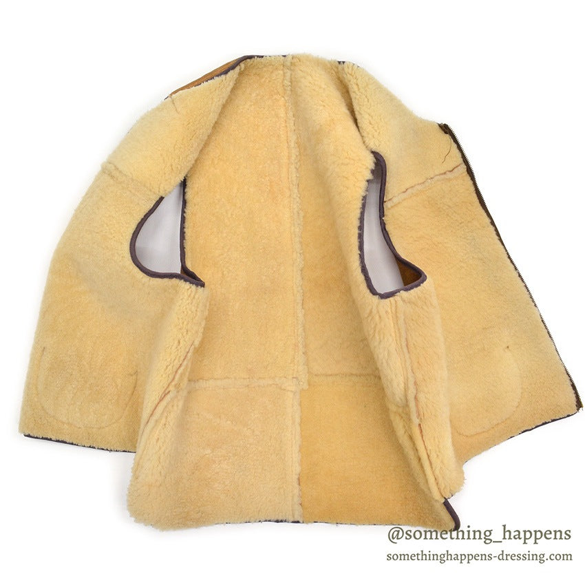1960's MOUTON SHEARLING VEST...