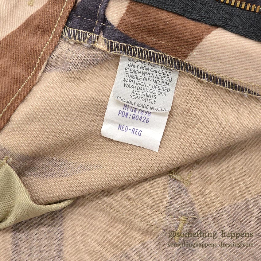 1990's BRIGADE QUARTERMASTERS ASAT CAMO PANTS / THICK COTTON... MR