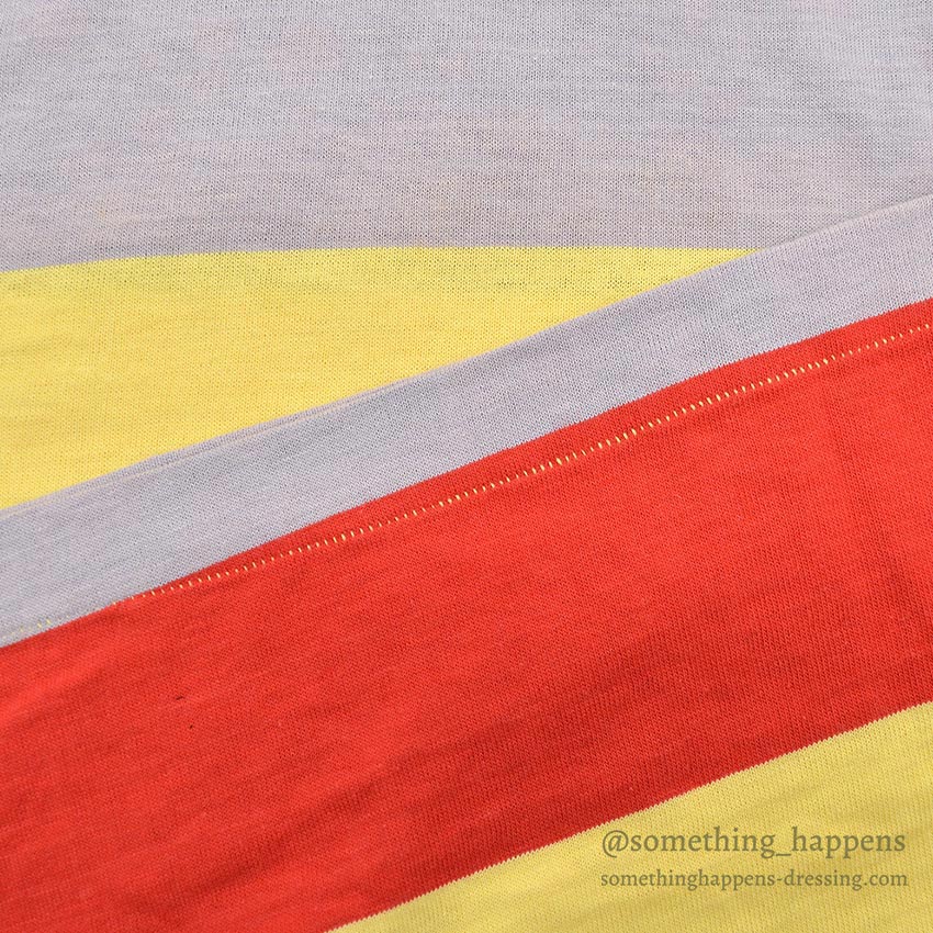 1960's DEADSTOCK ALLENDALE WIDE BORDER STRIPED L/S TEE ... L