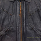 1960's~ EAST WEST MUSICAL INSTRUMENTS CO. LEATHER JACKET '' BACK PACK'' ...