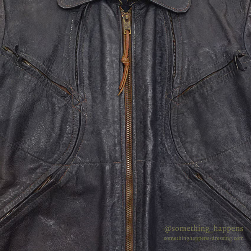 1960's~ EAST WEST MUSICAL INSTRUMENTS CO. LEATHER JACKET '' BACK PACK'' ...