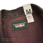 1990's DRIVER DOUBLE-BREASTED DENIM COVERALL...M