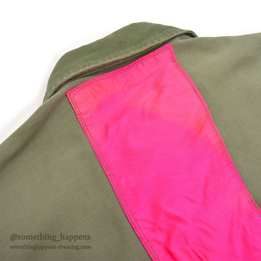 1950's USARMY UTILITY SHIRT MODIFIED FOR PERSONALIZED CYCLING SHIRT...