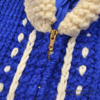1960's FISH PATTERN COWICHAN SWEATER...