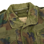 1970's M-65 USN MIUW-604 HAND PAINTED CAMO FIELD JACKET WITH LINER... MR