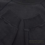 1960's CHAMPION UWM FLOCK PRINT SWEAT SHIRT / BLACK...XL